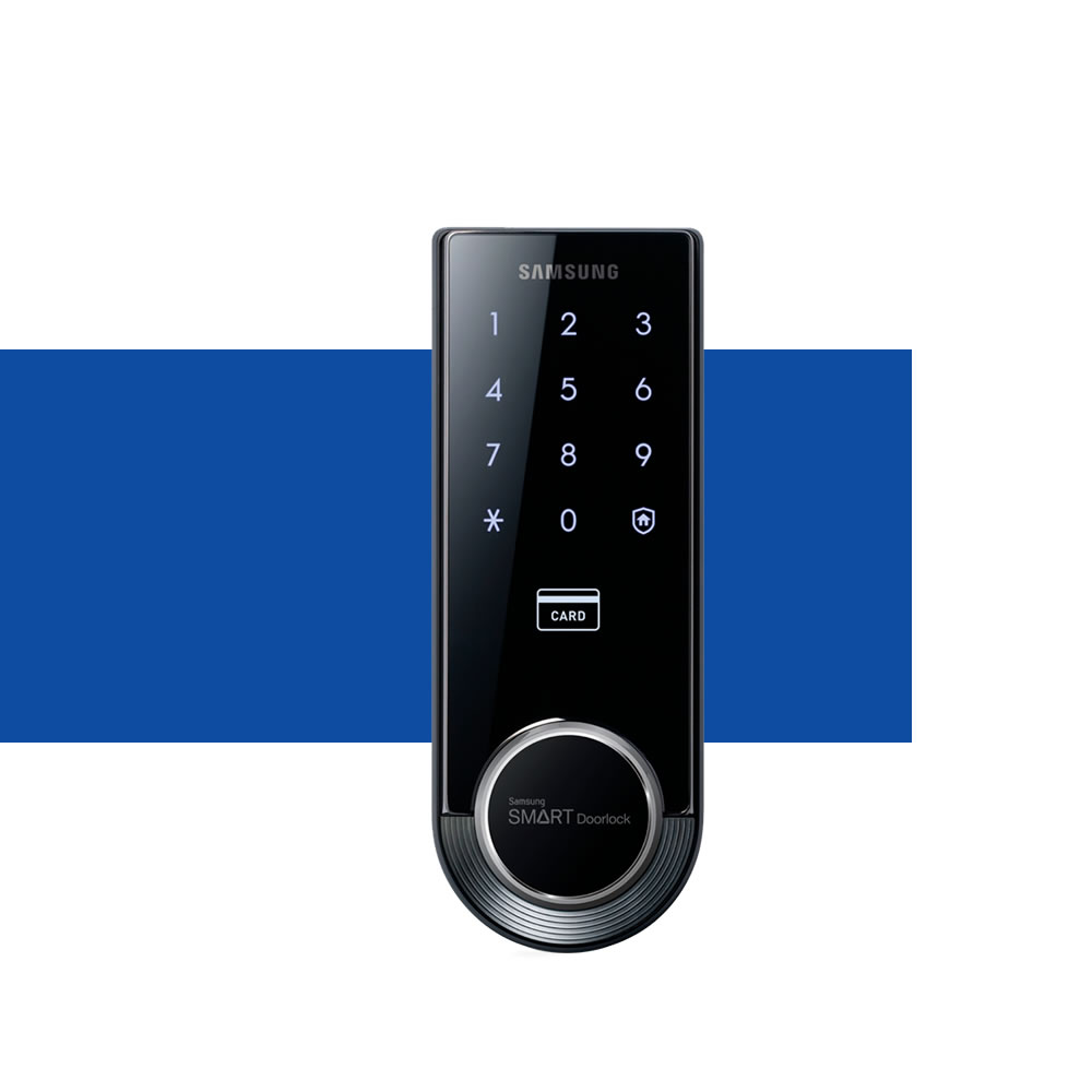 Fechadura digital inteligente original Samsung SHP-P50 Fechadura biométrica  com impressão digital de segurança Fechaduras residenciais inteligentes